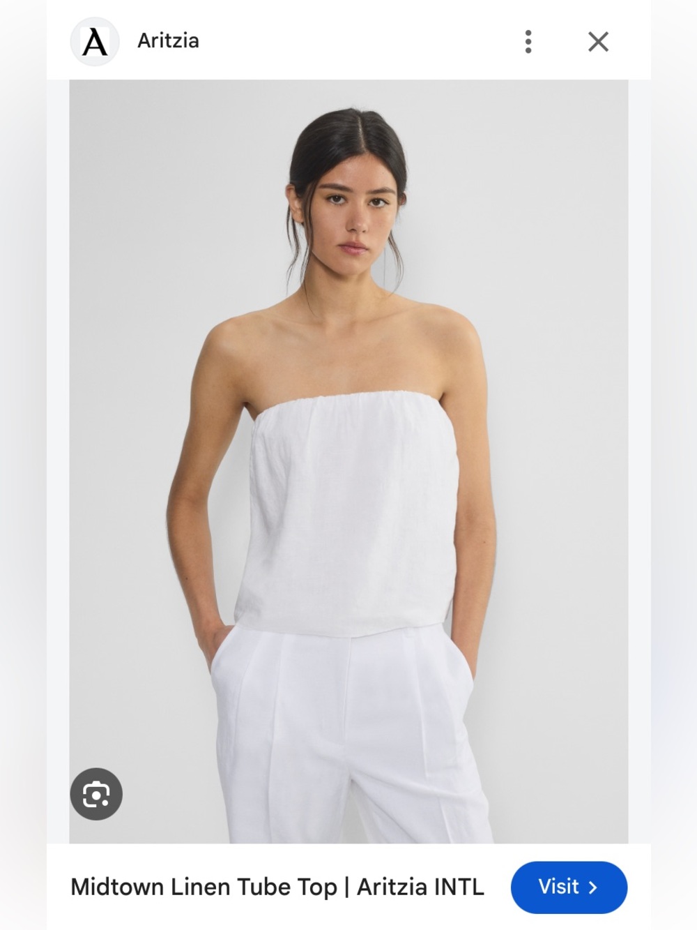 Babaton Linen Midtown Tubetop